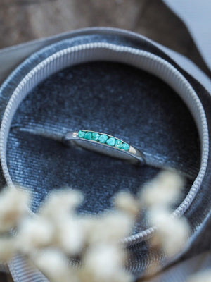 Nevada Turquoise Ring with Hidden Gems - Gardens of the Sun | Ethical Jewelry