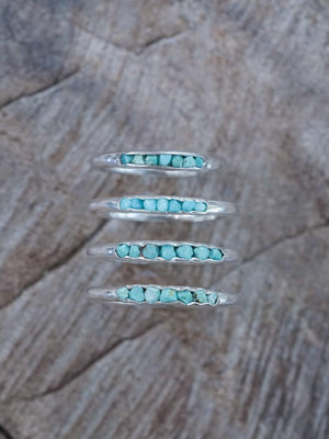 Nevada Turquoise Ring with Hidden Gems - Gardens of the Sun | Ethical Jewelry
