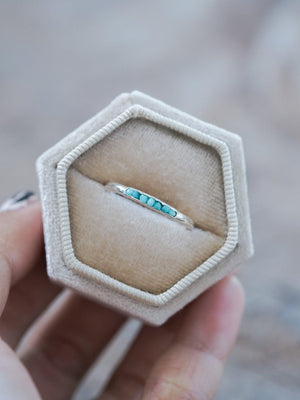 Nevada Turquoise Ring with Hidden Gems - Gardens of the Sun | Ethical Jewelry