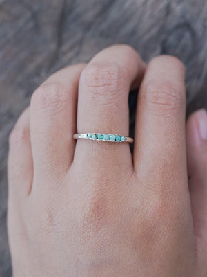 Nevada Turquoise Ring with Hidden Gems - Gardens of the Sun | Ethical Jewelry