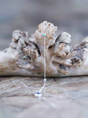 Night Constellation Nevada Turquoise and Lapis Lazuli Necklace - Gardens of the Sun | Ethical Jewelry