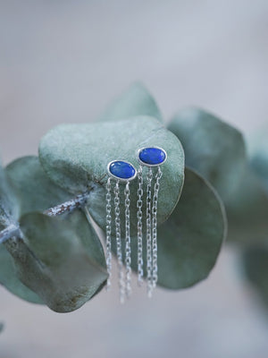 Opal Chain Earrings - Gardens of the Sun | Ethical Jewelry