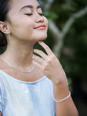 Opal Chain Earrings - Gardens of the Sun | Ethical Jewelry