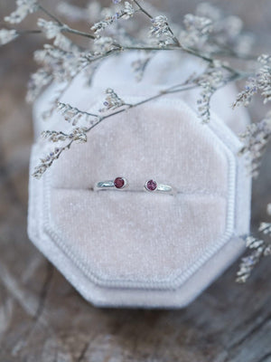 Open Garnet Ring - Gardens of the Sun | Ethical Jewelry