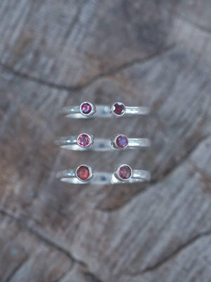 Open Garnet Ring - Gardens of the Sun | Ethical Jewelry