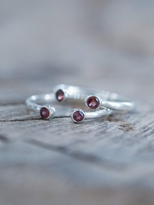 Open Garnet Ring - Gardens of the Sun | Ethical Jewelry