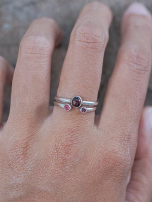 Open Garnet Ring - Gardens of the Sun | Ethical Jewelry