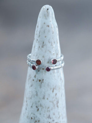 Open Garnet Ring - Gardens of the Sun | Ethical Jewelry