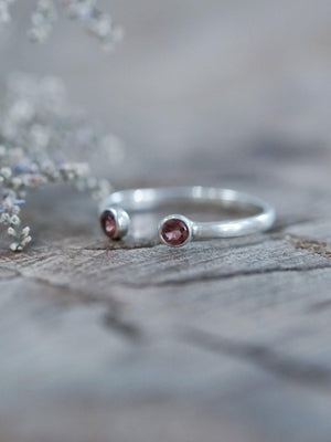 Open Garnet Ring - Gardens of the Sun | Ethical Jewelry