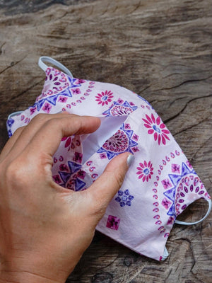 Organic Cotton Face Mask - Gardens of the Sun | Ethical Jewelry