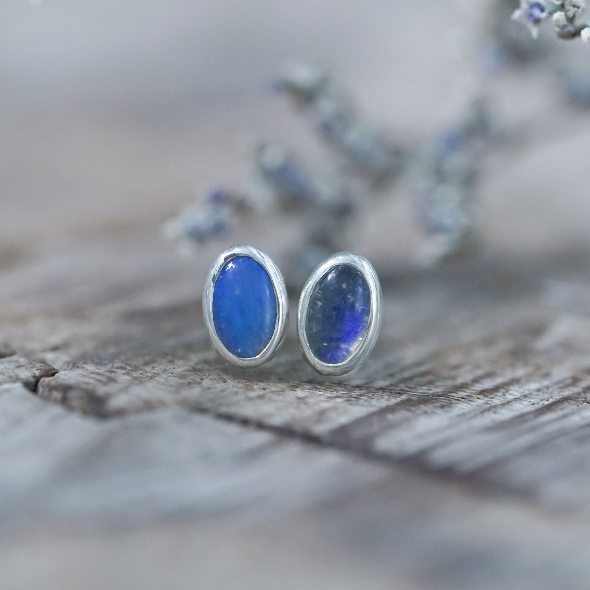 Oval Opal Earrings - Gardens of the Sun | Ethical Jewelry