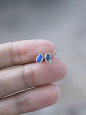 Oval Opal Earrings - Gardens of the Sun | Ethical Jewelry