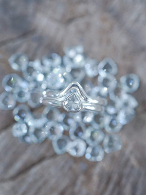 Pear Aquamarine Ring Set - Gardens of the Sun | Ethical Jewelry