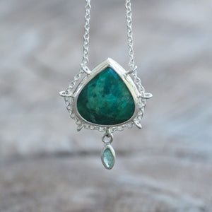 Pear Emerald Necklace - Gardens of the Sun | Ethical Jewelry