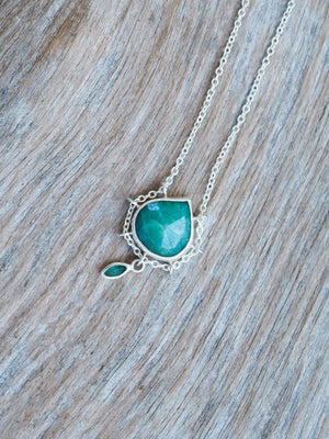 Pear Emerald Necklace - Gardens of the Sun | Ethical Jewelry