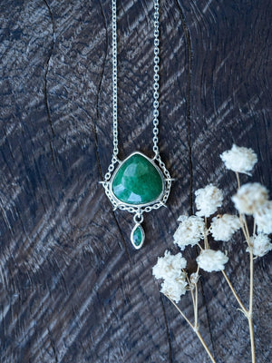 Pear Emerald Necklace - Gardens of the Sun | Ethical Jewelry