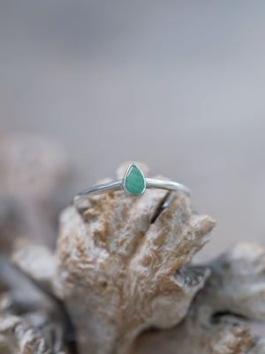 Pear Emerald Ring - Gardens of the Sun | Ethical Jewelry