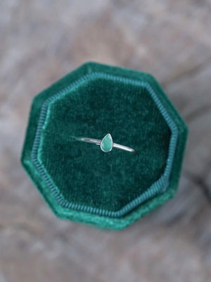 Pear Emerald Ring - Gardens of the Sun | Ethical Jewelry