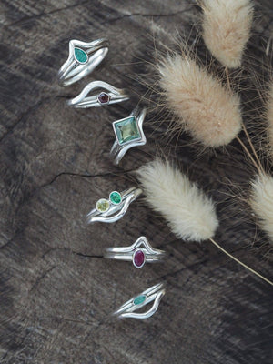 Pear Emerald Ring - Gardens of the Sun | Ethical Jewelry