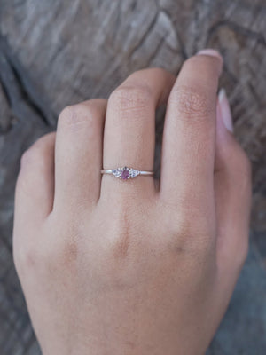 Pear Garnet and Spinel Ring - Gardens of the Sun | Ethical Jewelry