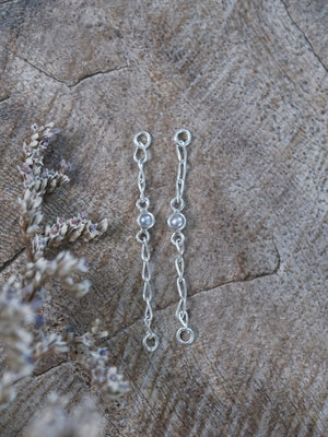 Pearl Ear Chains - Gardens of the Sun | Ethical Jewelry