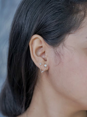 Pearl Ear Chains - Gardens of the Sun | Ethical Jewelry