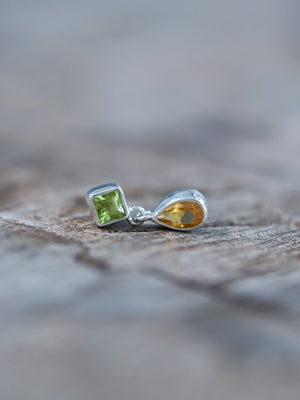 Peridot and Citrine Earrings - Gardens of the Sun | Ethical Jewelry