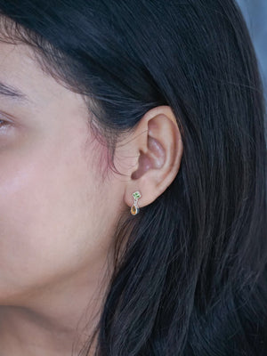 Peridot and Citrine Earrings - Gardens of the Sun | Ethical Jewelry