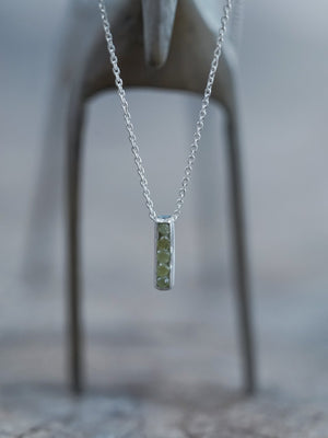 Peridot Necklace with Hidden Gems - Gardens of the Sun | Ethical Jewelry
