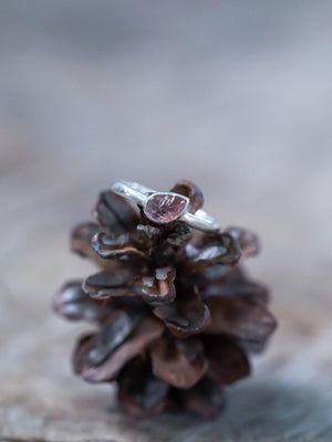 Pink Tourmaline Leaf Ring - Gardens of the Sun | Ethical Jewelry