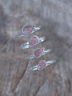 Pink Tourmaline Leaf Ring - Gardens of the Sun | Ethical Jewelry