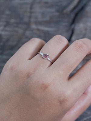 Pink Tourmaline Leaf Ring - Gardens of the Sun | Ethical Jewelry