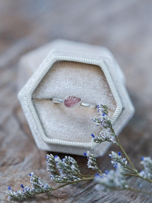 Pink Tourmaline Leaf Ring - Gardens of the Sun | Ethical Jewelry