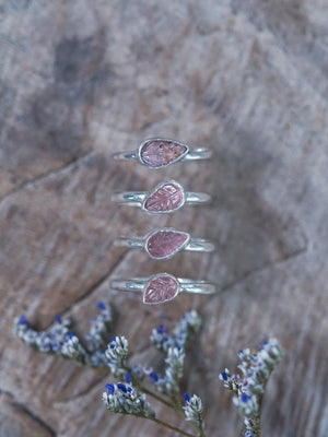 Pink Tourmaline Leaf Ring - Gardens of the Sun | Ethical Jewelry