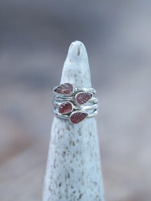Pink Tourmaline Leaf Ring - Gardens of the Sun | Ethical Jewelry