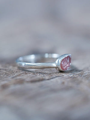 Pink Tourmaline Leaf Ring - Gardens of the Sun | Ethical Jewelry