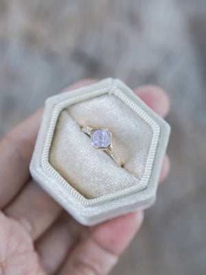 Purple Borneo Sapphire Ring in Ethical Gold - Gardens of the Sun | Ethical Jewelry