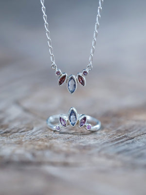 Purple Crown Necklace - Gardens of the Sun | Ethical Jewelry