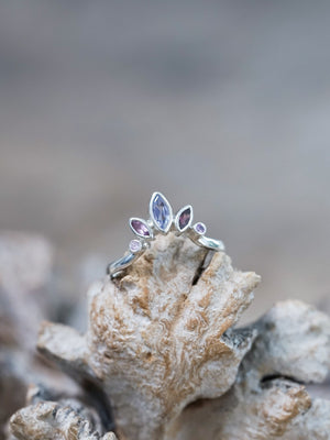 Purple Crown Ring - Gardens of the Sun | Ethical Jewelry