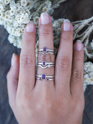 Purple Sapphire Ring - Gardens of the Sun | Ethical Jewelry