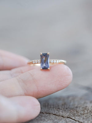 Purple Spinel Ring in Eco Gold - Gardens of the Sun | Ethical Jewelry