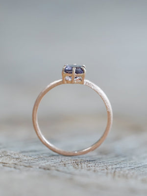 Purple Spinel Ring in Ethical Rose Gold - Gardens of the Sun | Ethical Jewelry