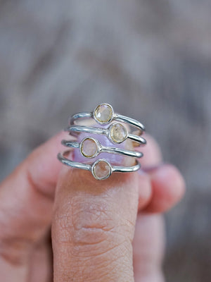 Rose Cut Citrine Ring - Gardens of the Sun | Ethical Jewelry