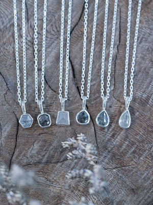 Rose Cut Diamond Necklace - Gardens of the Sun | Ethical Jewelry