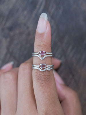 Rose Cut Sapphire Ring - Gardens of the Sun | Ethical Jewelry