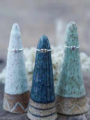 Rose Cut Sapphire Ring - Gardens of the Sun | Ethical Jewelry