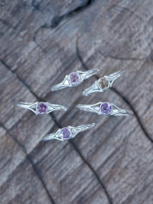 Rose Cut Sapphire Ring - Gardens of the Sun | Ethical Jewelry