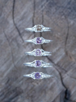 Rose Cut Sapphire Ring - Gardens of the Sun | Ethical Jewelry