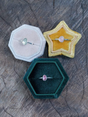 Rose Cut Tourmaline Ring - Gardens of the Sun | Ethical Jewelry