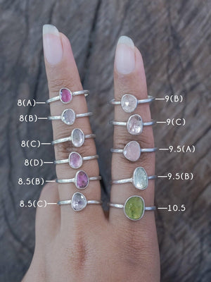 Rose Cut Tourmaline Ring - Gardens of the Sun | Ethical Jewelry